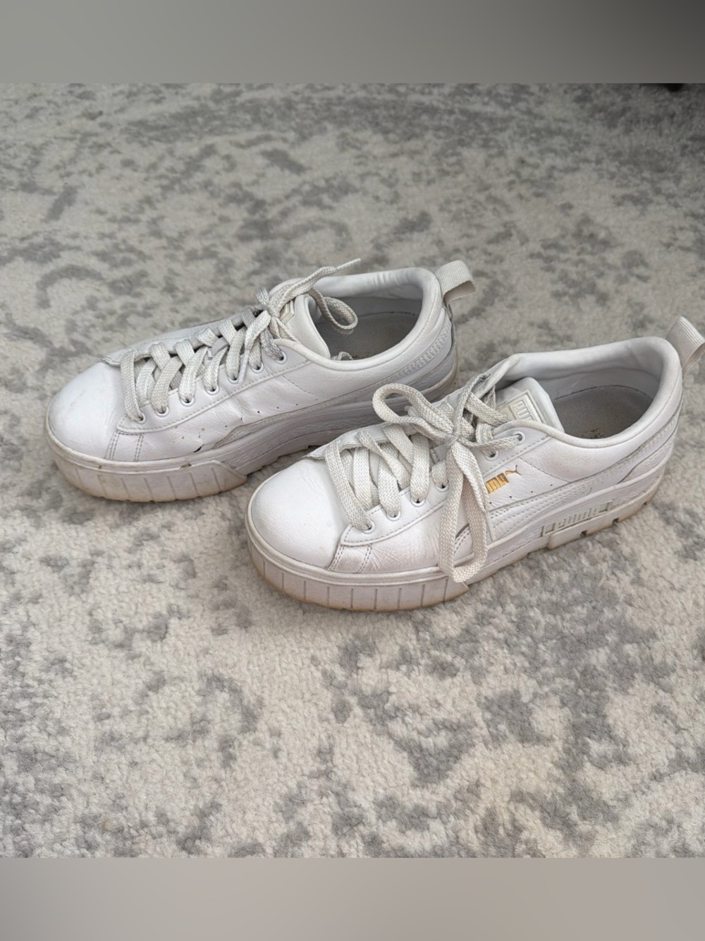 PUMA White Women's Platform Sneakers Sz 9